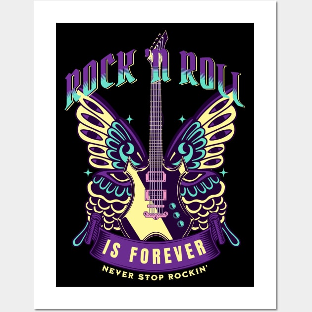 Rock N Roll Is Forever 2 Wall Art by RockReflections